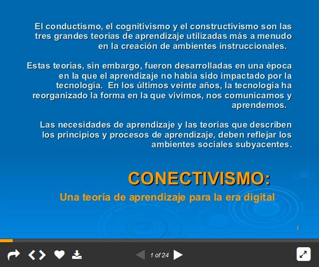 ConectivismoAprendizajeEraDigitalMarcoReferencia-Presentación-BlogGesvin