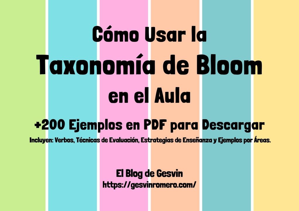 Cómo Usar la Taxonomía de Bloom