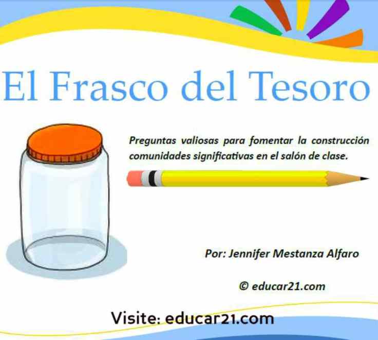 El Frasco del Tesoro – Una Actividad Significativa para Culminar un Día de Clase