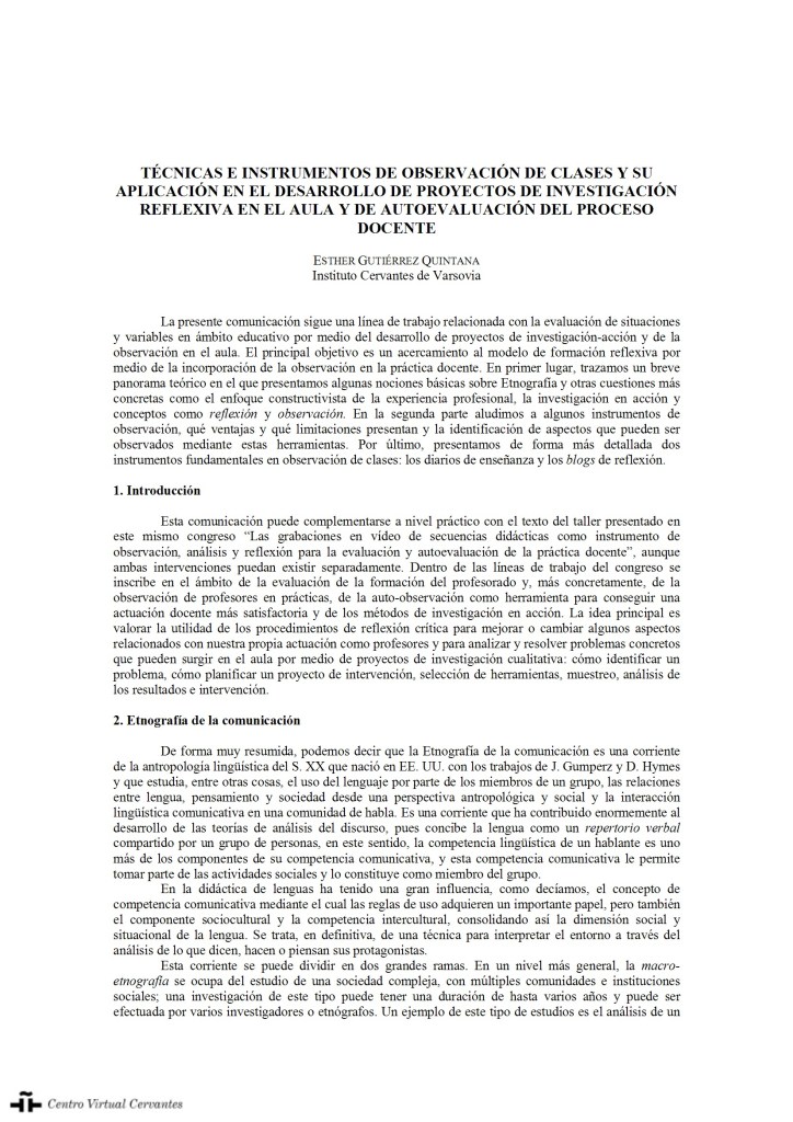 Técnicas e Instrumentos de Observación de Clases [Descargar]