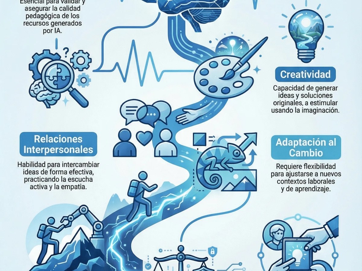 70 Prompts para Desarrollar Habilidades Clave para la Era de la IA |&nbsp;Infografía