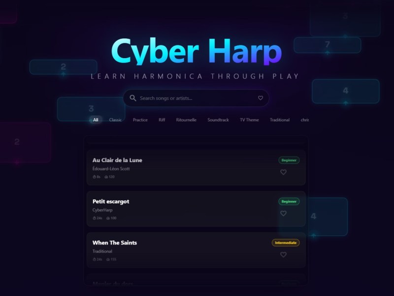 Cyber Harp – Gamificación Musical para Enseñar&nbsp;Armónica