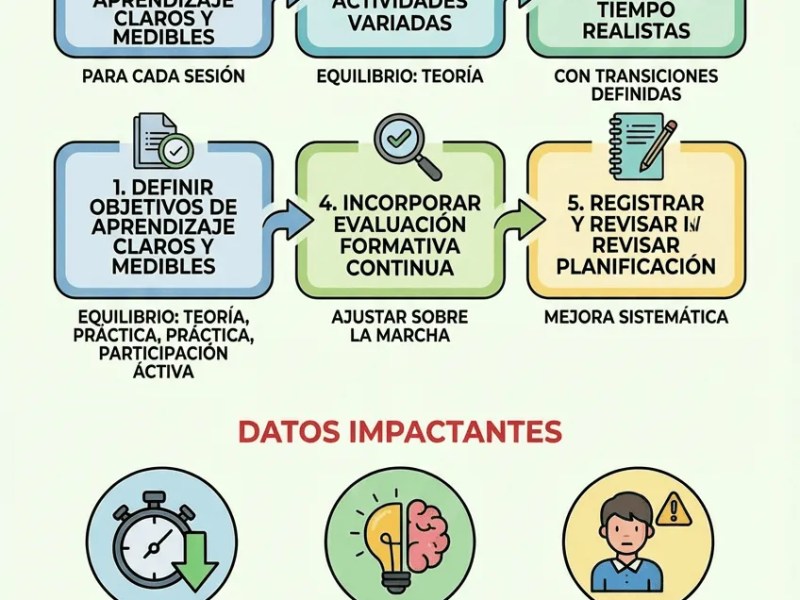 Métodos Efectivos para la Planificación de Clases Diarias |&nbsp;Infografía