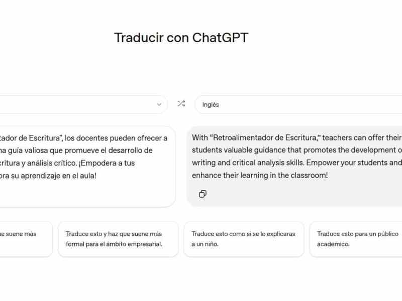 ChatGPT Translate – Traducciones AI Precisas para tu&nbsp;Clase