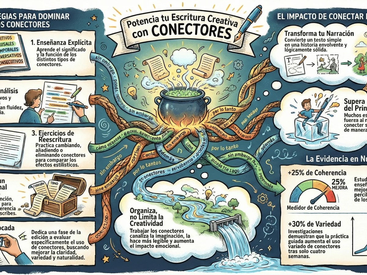 Conectores Textuales – El Secreto para Mejorar tu Escritura&nbsp;Creativa