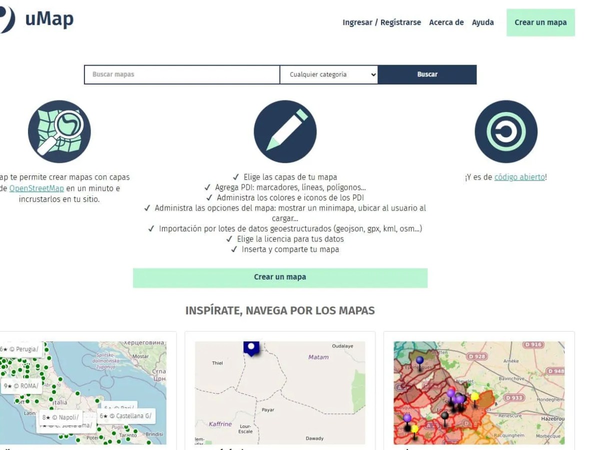 uMap – Crea Mapas Interactivos Gratis para tus Clases en&nbsp;Minutos