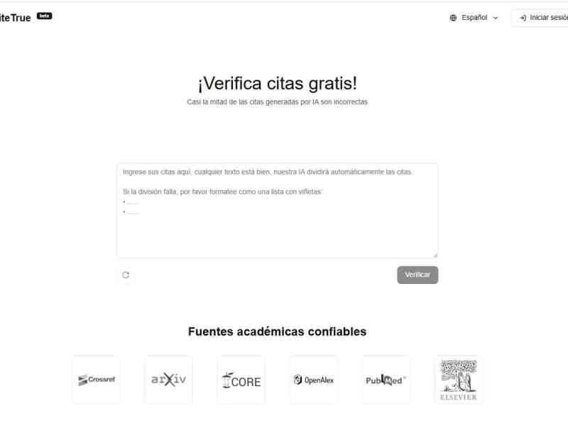 CiteTrue – Verificación de Citas con IA para la Integridad&nbsp;Académica