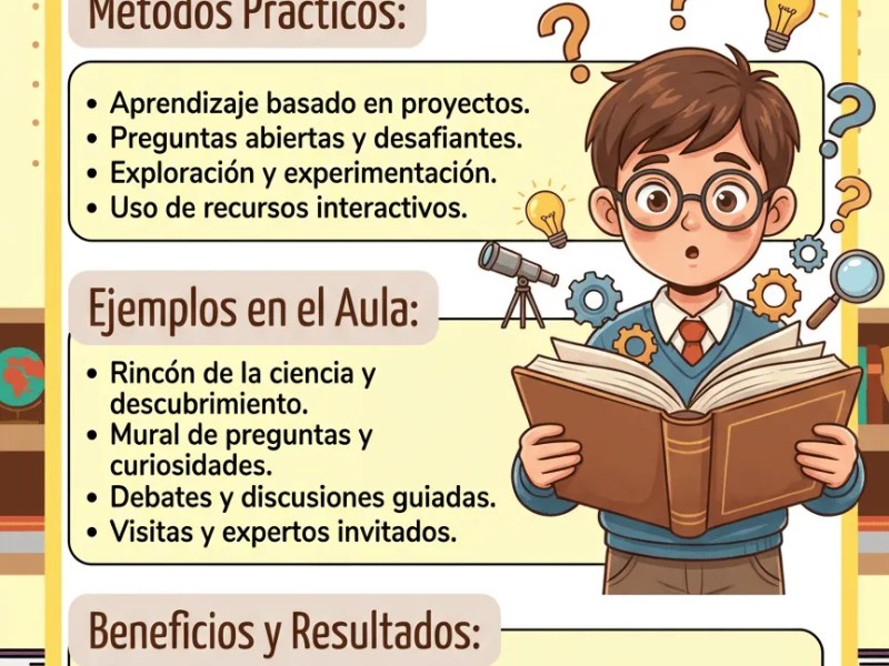 Estimulando la Curiosidad en el Aula – Métodos Prácticos y Beneficios para el Aprendizaje&nbsp;Activo