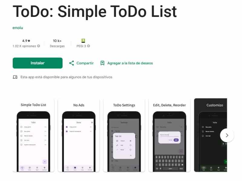 ToDo – La Lista de Tareas en Android sin Anuncios Ideal para&nbsp;Docentes