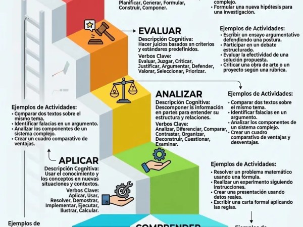 Taxonomía de Bloom – Los 6 Niveles de Pensamiento para la Acción Pedagógica&nbsp;Inmediata