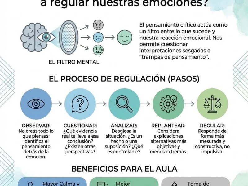 Pensamiento Crítico para Regular Emociones – Guía Práctica para&nbsp;Docentes