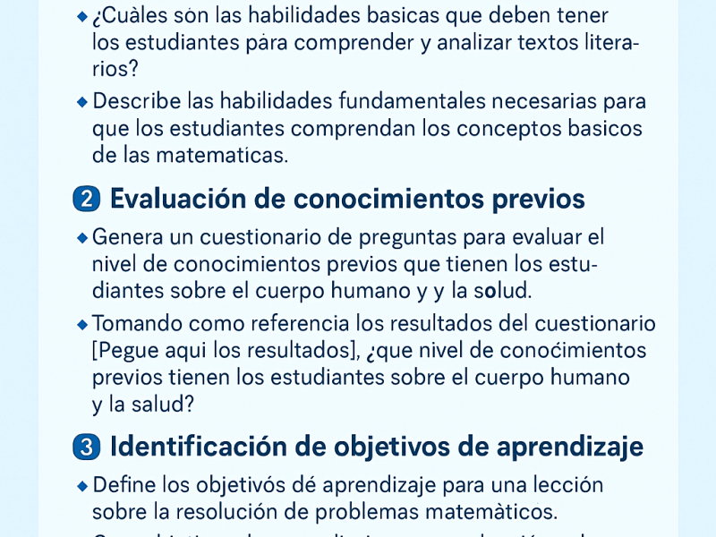Planificación Docente con ChatGPT – Prompts Efectivos para Innovar la&nbsp;Enseñanza
