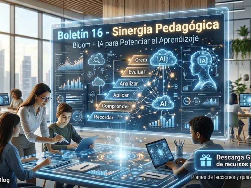 Boletín 16 – Integrando la Taxonomía de Bloom y la Inteligencia Artificial para Potenciar el&nbsp;Aprendizaje